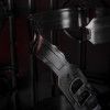 Close up of a strap detail on the ultrafire weatherproof double extinguisher cabinet