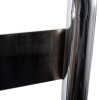 Closeup of the chrome metal detailing on the Ultrafire single chrome fire extinguisher stand