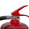 Close up of the handle and pressure gauge on the ultrafire 6ltr foam fire extinguisher