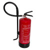 Top view of ultrafire lithco lb6 lithium ion fire extinguisher showing the hose handle and label