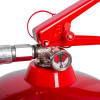 Closeup of the gauge on an ultrafire 6l wet chemical extinguisher showing pressure levels in bar