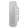 Side view of the ultrafire battery heat alarm showing the curved casing and vented design