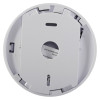 Back view of the ultrafire radio interlinked battery powered heat alarm showing mounting plate and connection points