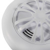 Closeup of the sounder on an ultrafire radio interlinked battery powered heat alarm