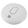 angled view of the ultrafire radio interlinked battery optical smoke alarm showing the top surface and ventilation slots