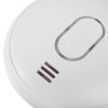 Closeup of the sounder on an ultrafire radio interlinked battery optical smoke alarm