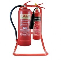 Red Metal Extinguisher Stands