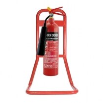 Red Metal Extinguisher Stands