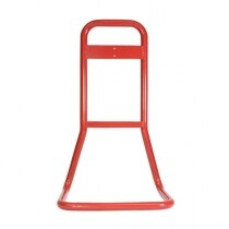 Red Metal Extinguisher Stands